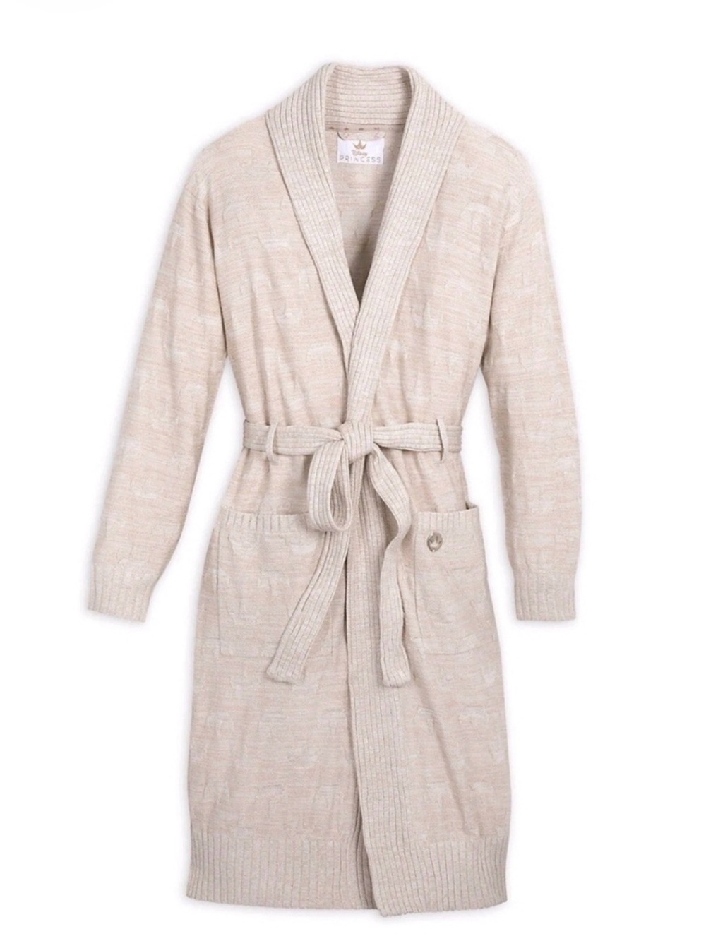 NWT gold beige sparkly Disney princess robe
